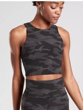 Athleta Conscious Crop Bra Camo